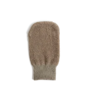 Peeling-Handschuh aus Leinen mit Kupfer